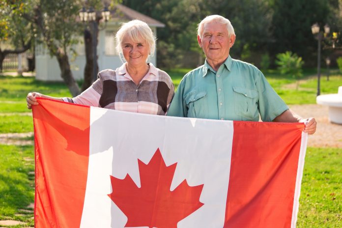 Image of a happy Canadian senior enjoying life, representing financial security and peace of mind.